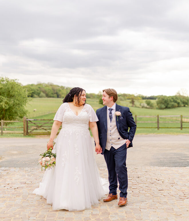 Coltsfoot wedding in Hertfordshire with bride and groom